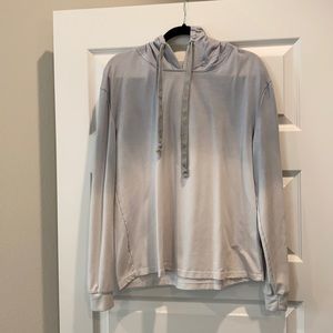 Blue/white hoodie. Size large.